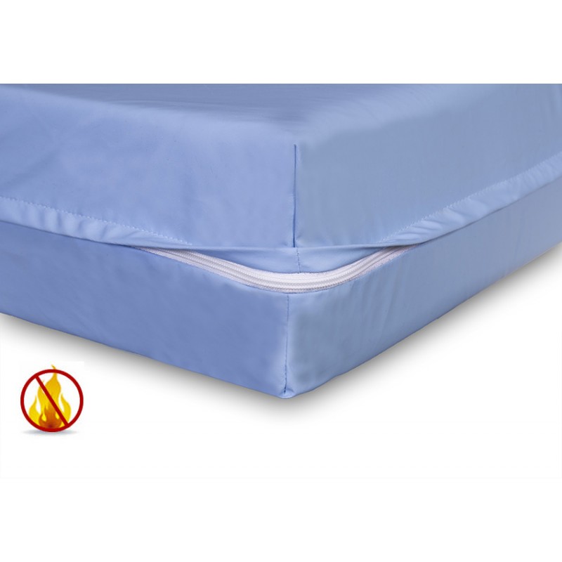 Funda colchón impermeable ignífuga de poliuretano anti-ácaros 90x190cm.